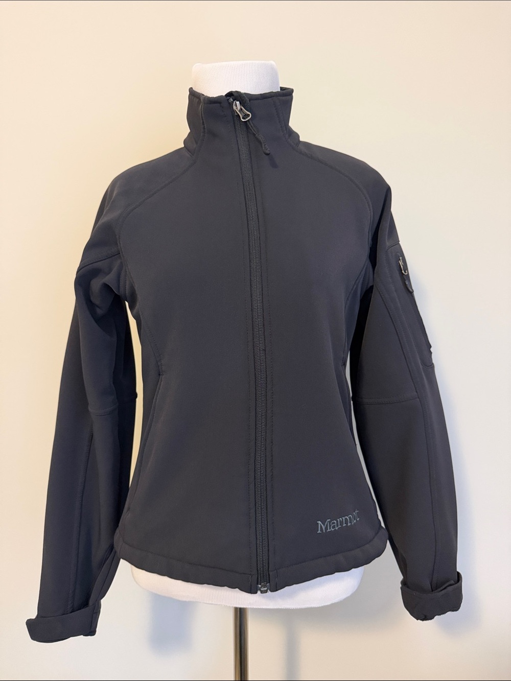 Marmot Women's Black Softshell Zip-Up Jacket